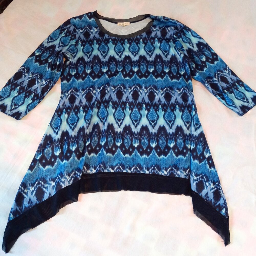 Indigo Soul Womens Top Size Large